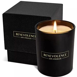 New Benevolence LA Rose & Sandalwood Black Scented Candle 8oz Sealed